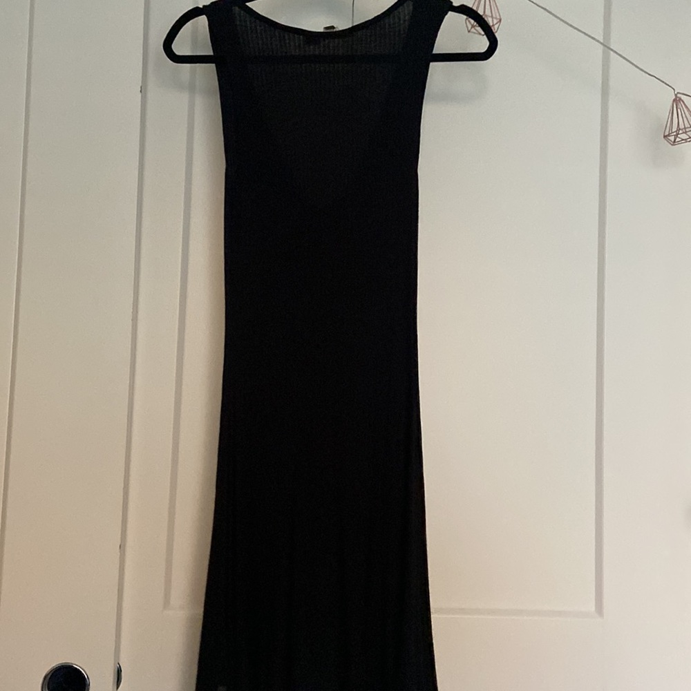 Roxy Black Ribbed Dress - Picture 3 of 3